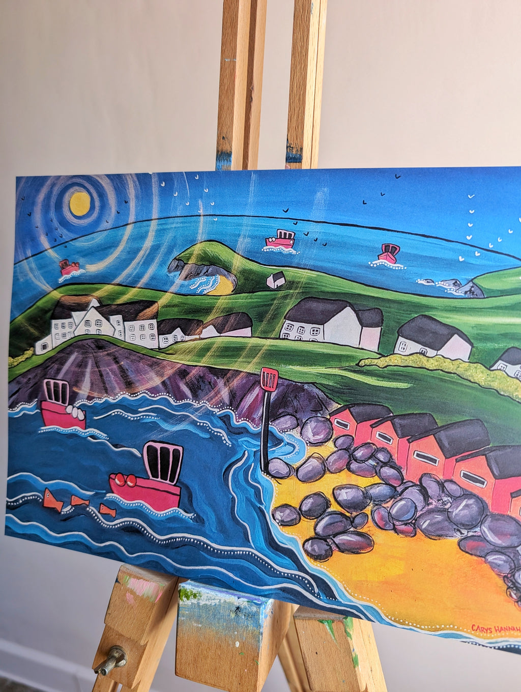 Gwbert & The Cliff Print