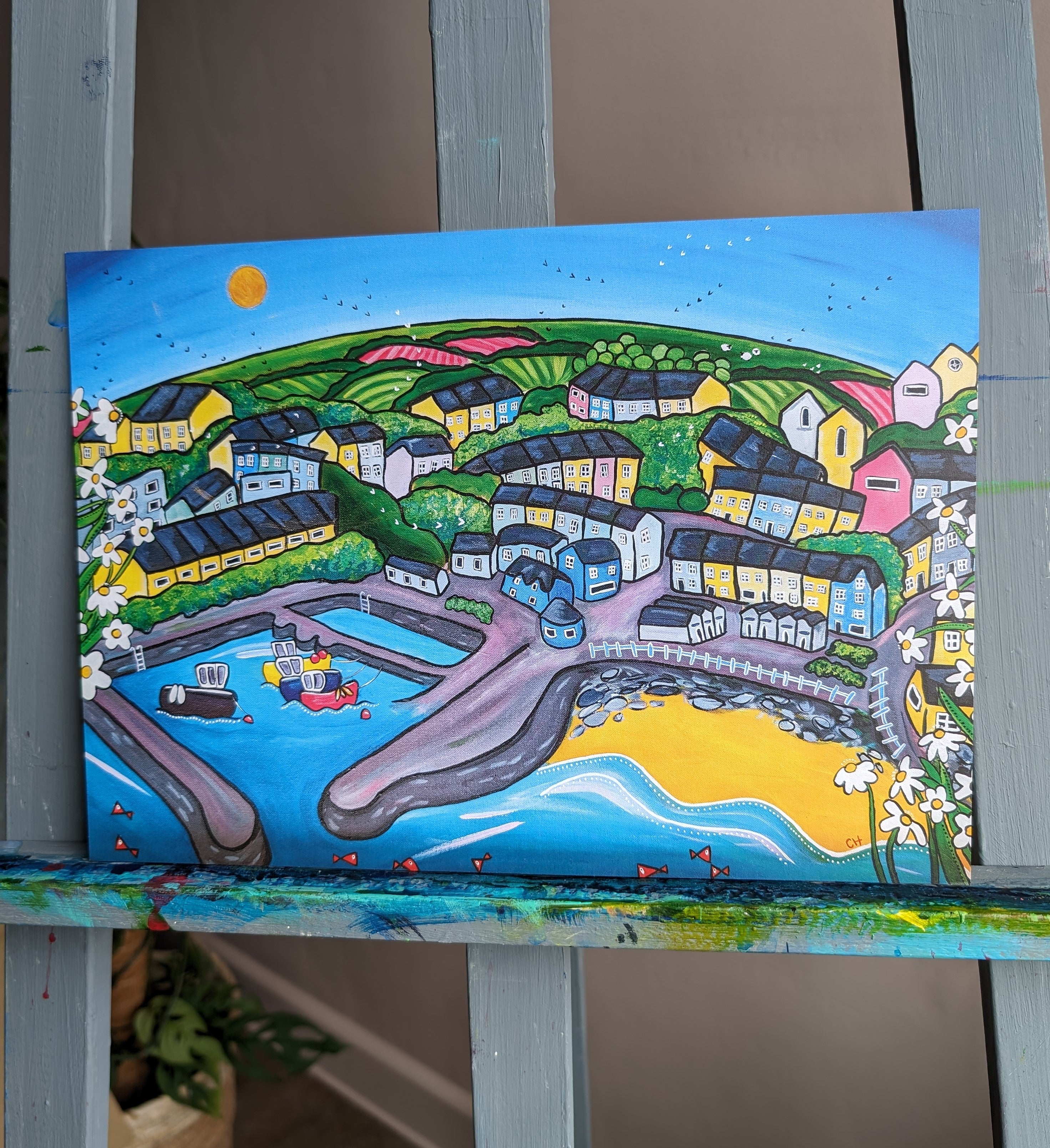 Saundersfoot A4 Print